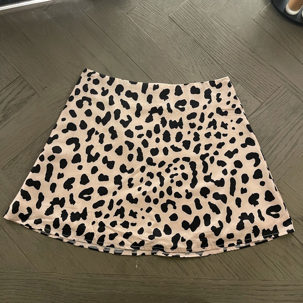 Princess Polly satin printed mini skirt